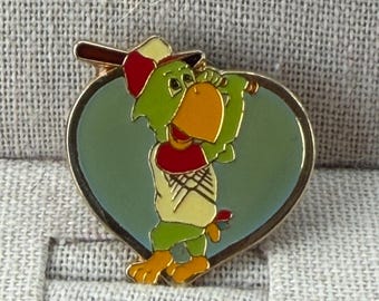 Vintage Pan American Games 1987 (Baseball) Amigo the Parrot Hat/ Lapel Pin