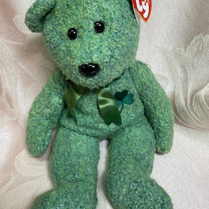 Vintage Ty Beanie Buddy Shamrock the Bear