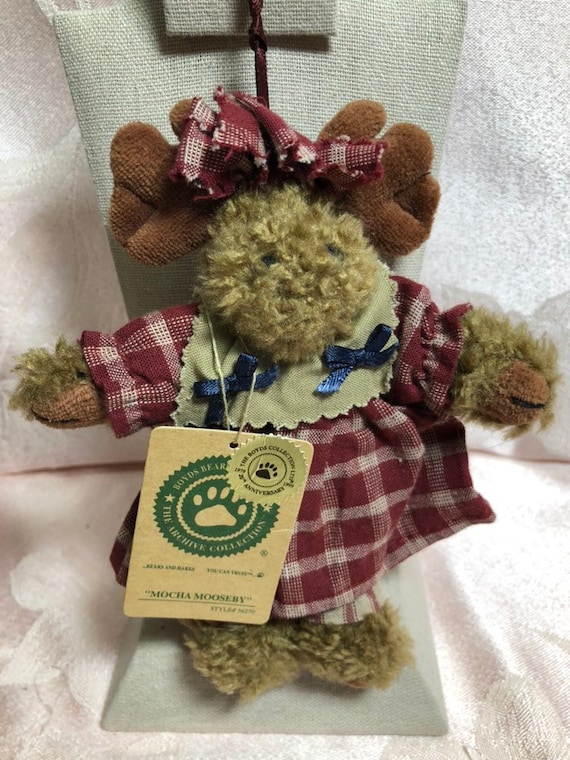 Vintage Boyds Bear Ornament Mocha Mooseby - 5 Inches - Etsy Israel