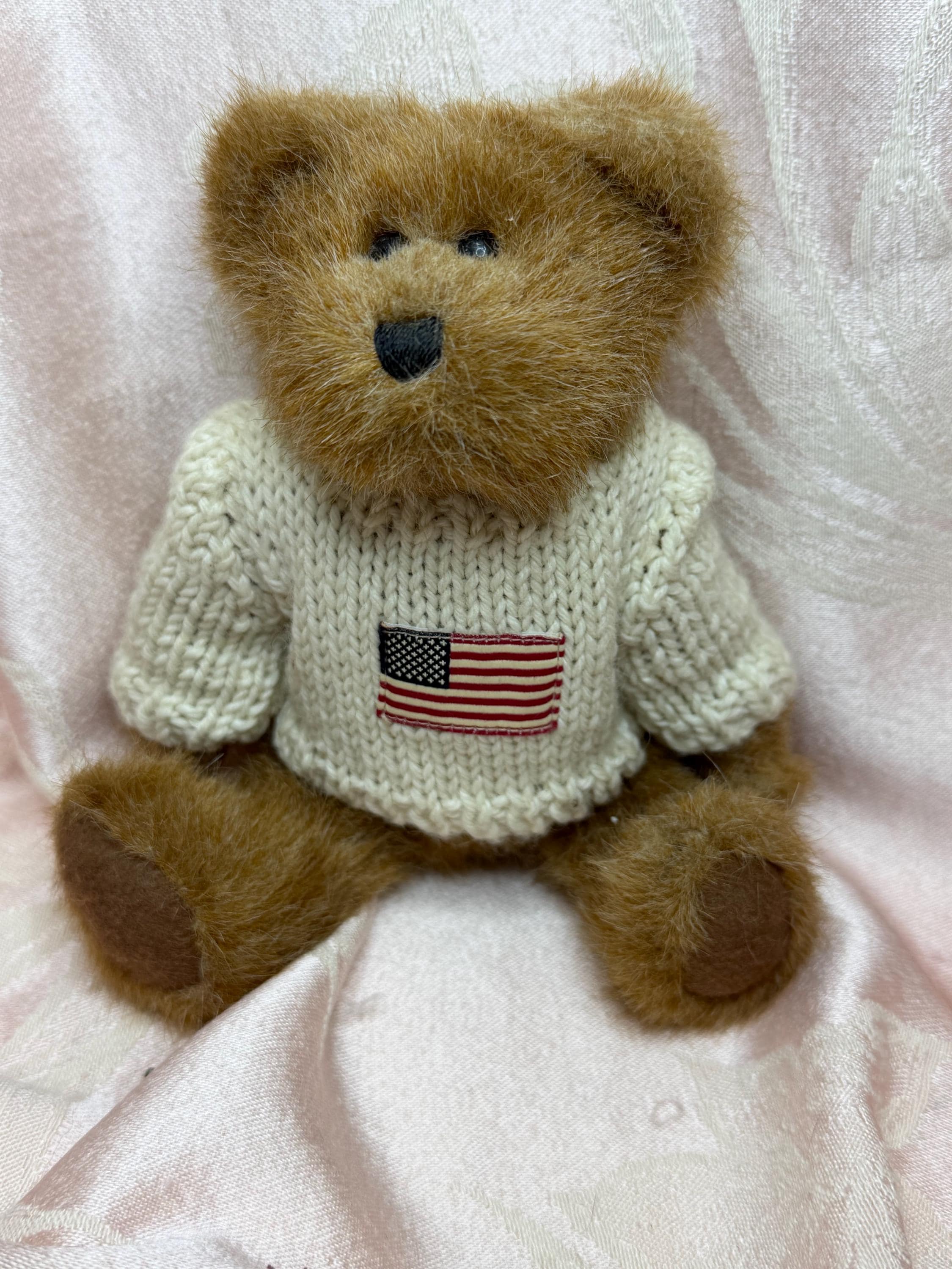 Vintage Boyds Bear Edmund American Flag Sweater - 8 Inches - Etsy