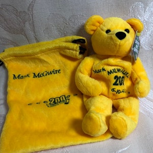 Salvino’s Mark McGwire 200 Home Runs Beanbag Bear