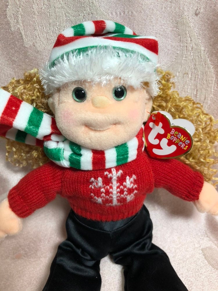 Vintage TY Beanie Bopper Festive Franny Etsy