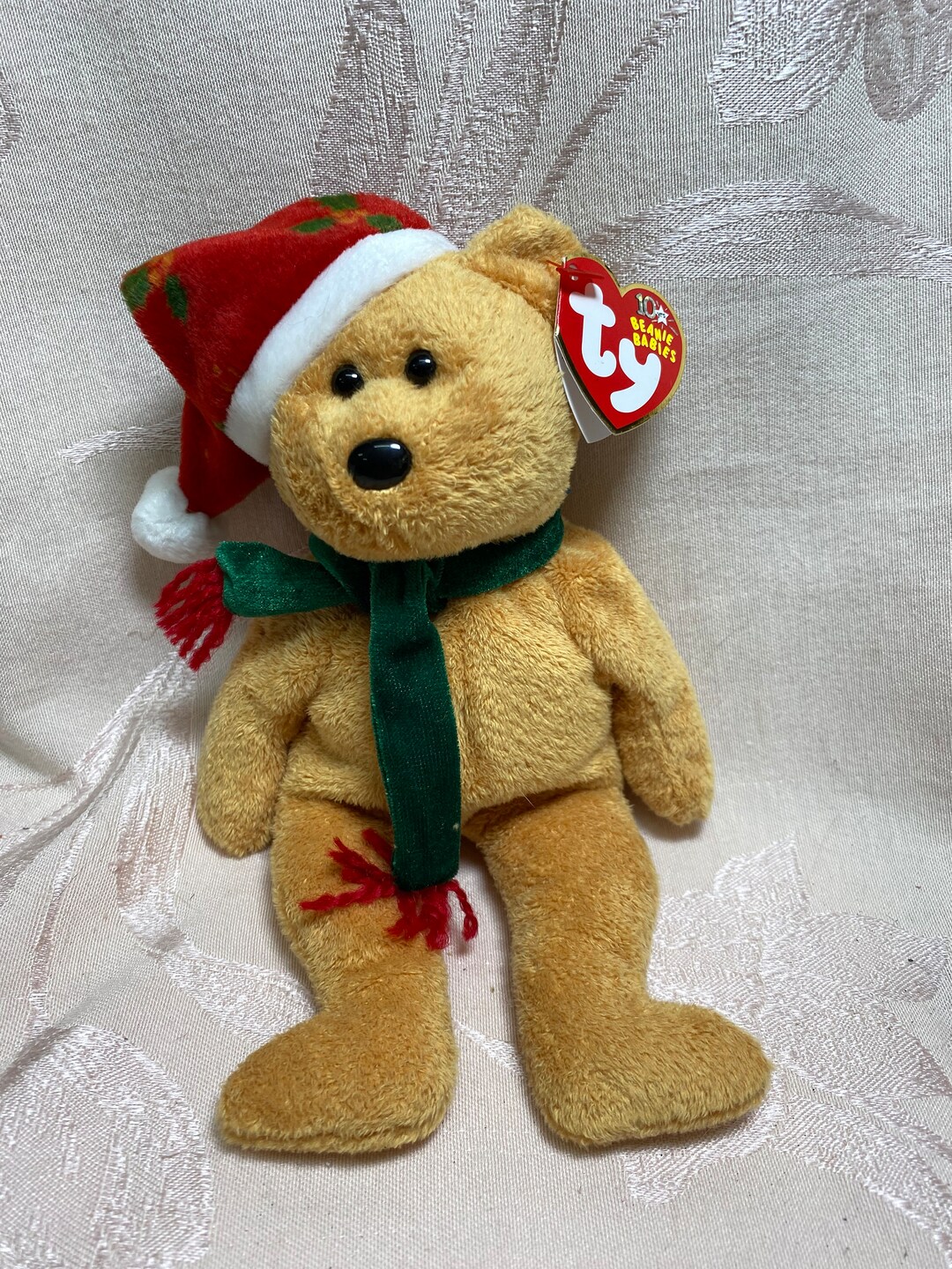 Vintage Ty Beanie Baby 2003 Holiday Teddy - 8 Inches - Etsy