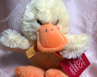 Russ Berrie Sunshine Yellow Duck 10” Soft Plush Stuffed Animal Toy