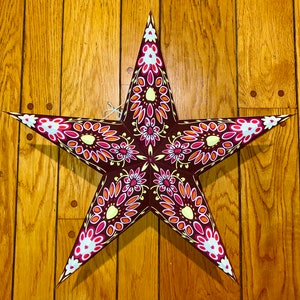 Star Paper Lantern, Hand made Decorations, Home, Festival and Party Decor