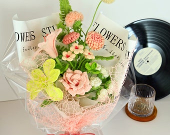 Custom Gift Bouquets, Handmade Flowers, Everlasting Bouquets, Bridal Bouquets, Crochet