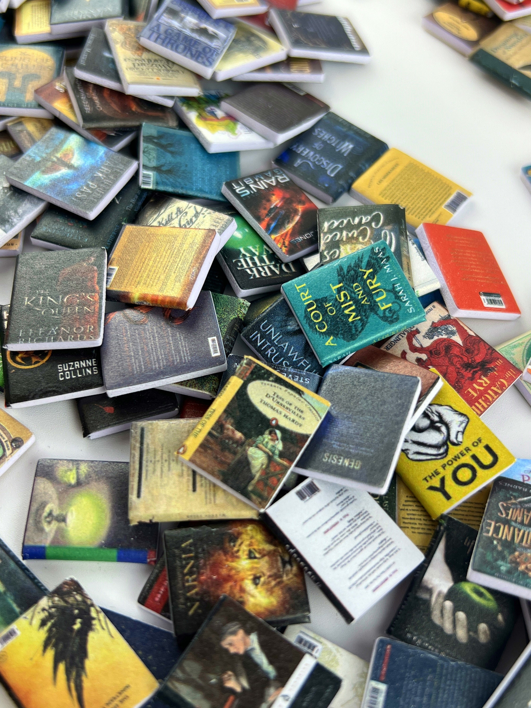 400pcs Mini Books, Bestseller Series, Miniature Playhouses, Book