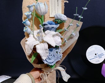 Custom Gift Bouquets, Handmade Flowers, Everlasting Bouquets, Bridal Bouquets, Crochet