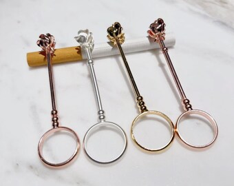 cigarette holder ring amazon Holder, Finger Cigarette Ring, Elegant Ring Cigarette Holder, Lady Women and Men Smoking Cigarette Holder Ring, 0.67 Inches 2Pcs Pocket Ashtray Pouch and
