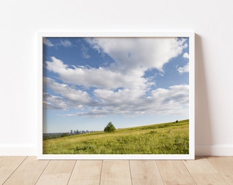 Calgary Skyline From Afar | Fine Art Print, 8x10, 11x14, 16x20, 20x24, Square, Alberta Views, Photo Home Decor