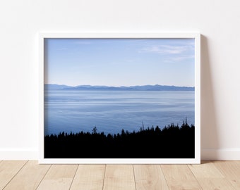 Coastal View from Vancouver Island British Columbia | Fine Art Print, Gallery Wall Art, Landscape Nature Picture, Photo Home Decor, Peaceful