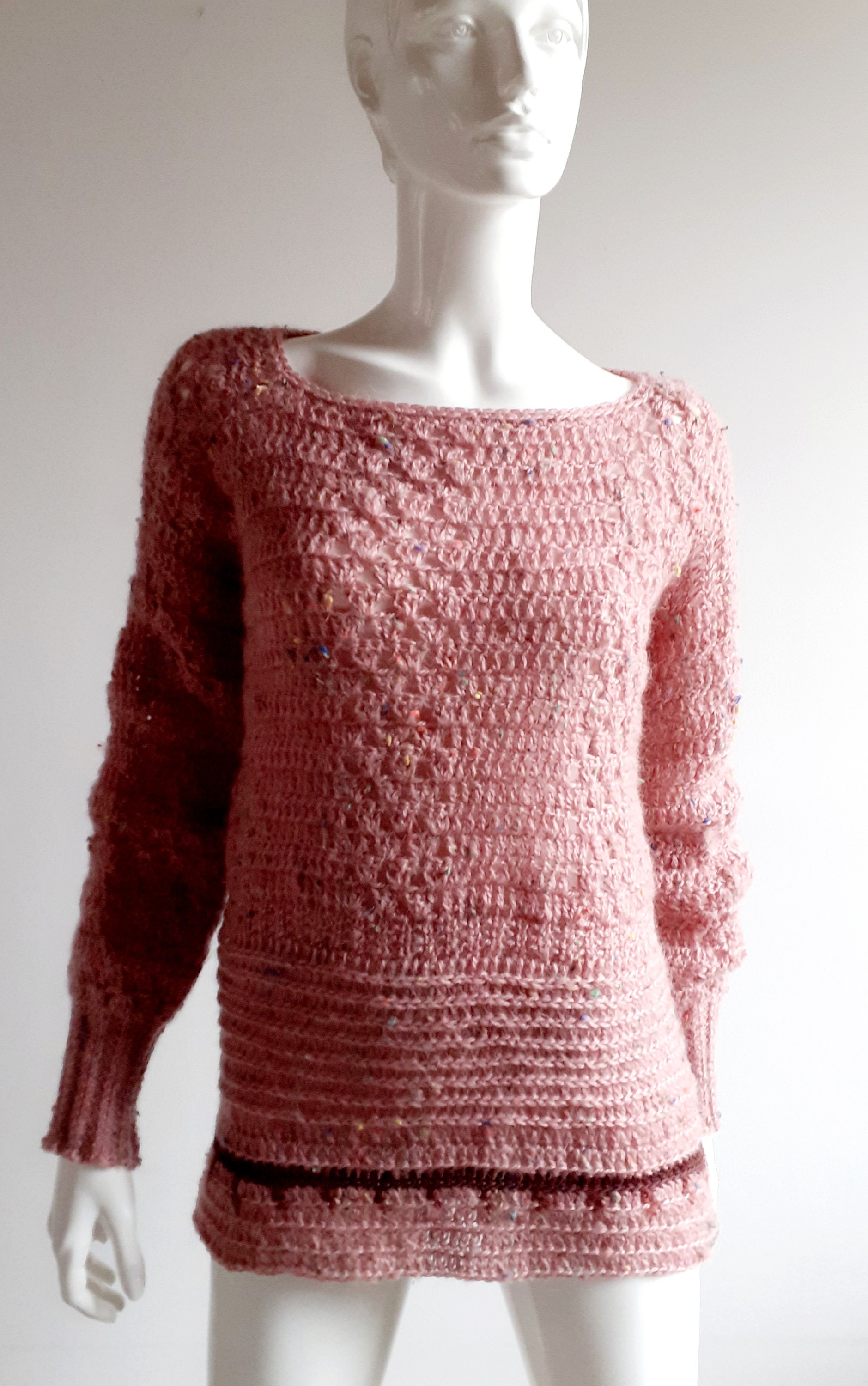 Woman New Soft Handmade Crochet Boho Sweater Pullovers Jumper | Etsy