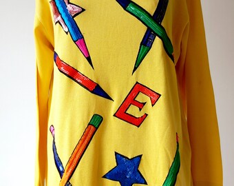 Woman vintage Escada sweater large size