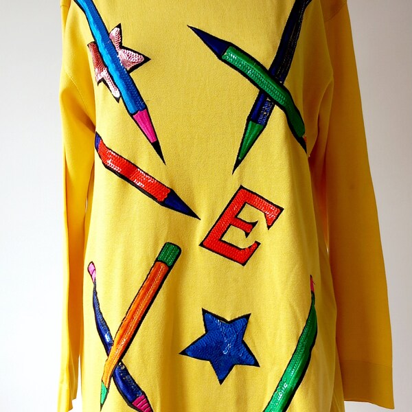 Woman vintage Escada sweater large size