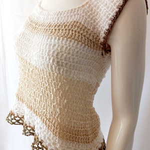 Woman Handmade Crocheted Top Small Size