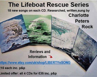 The Lifeboat Rescues Series - the 4 Lifeboat Rescue CDs shown on his site