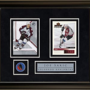 Joe Sakic Autographed Colorado Avalanche Original Card Art