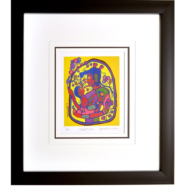 Norval Morrisseau "Tribute to Son" Framed Limited Edition