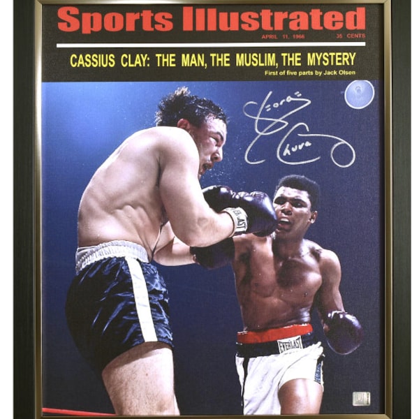 George Chuvalo Autographed Framed Canvas with Certificate of Authenticity