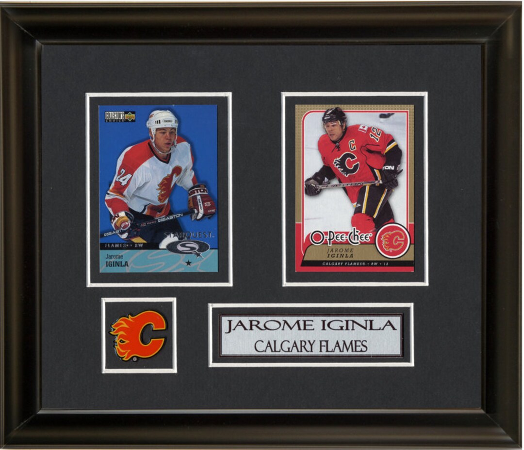 Jarome Iginla Calgary Flames Signed Jersey Hockey Collector Frame