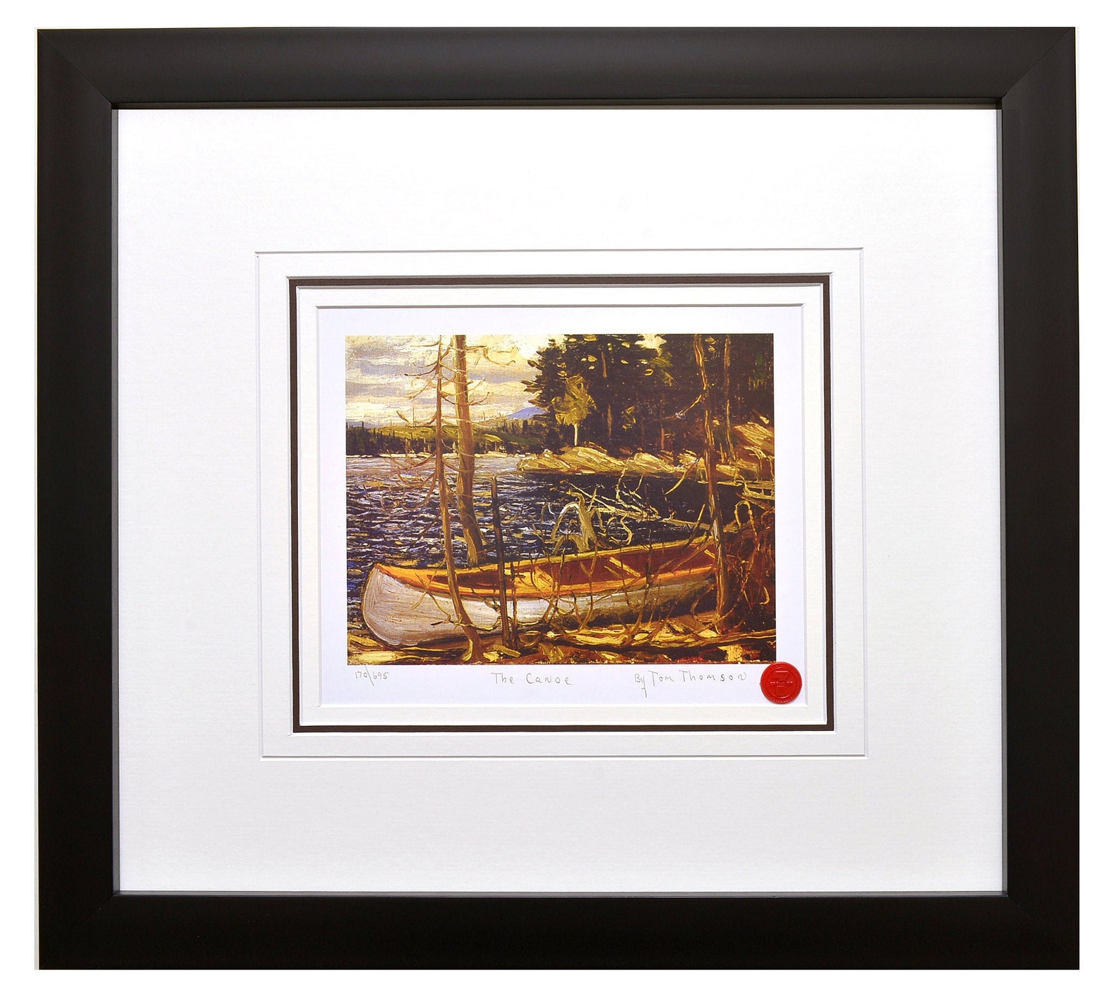 Group of Seven Tom Thomson the Canoe Framed Limited Edition Etsy Canada