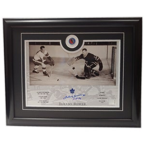 Johnny Bower Signed 1967 Stanley Cup (Blue), Ltd Ed /67 - Toronto