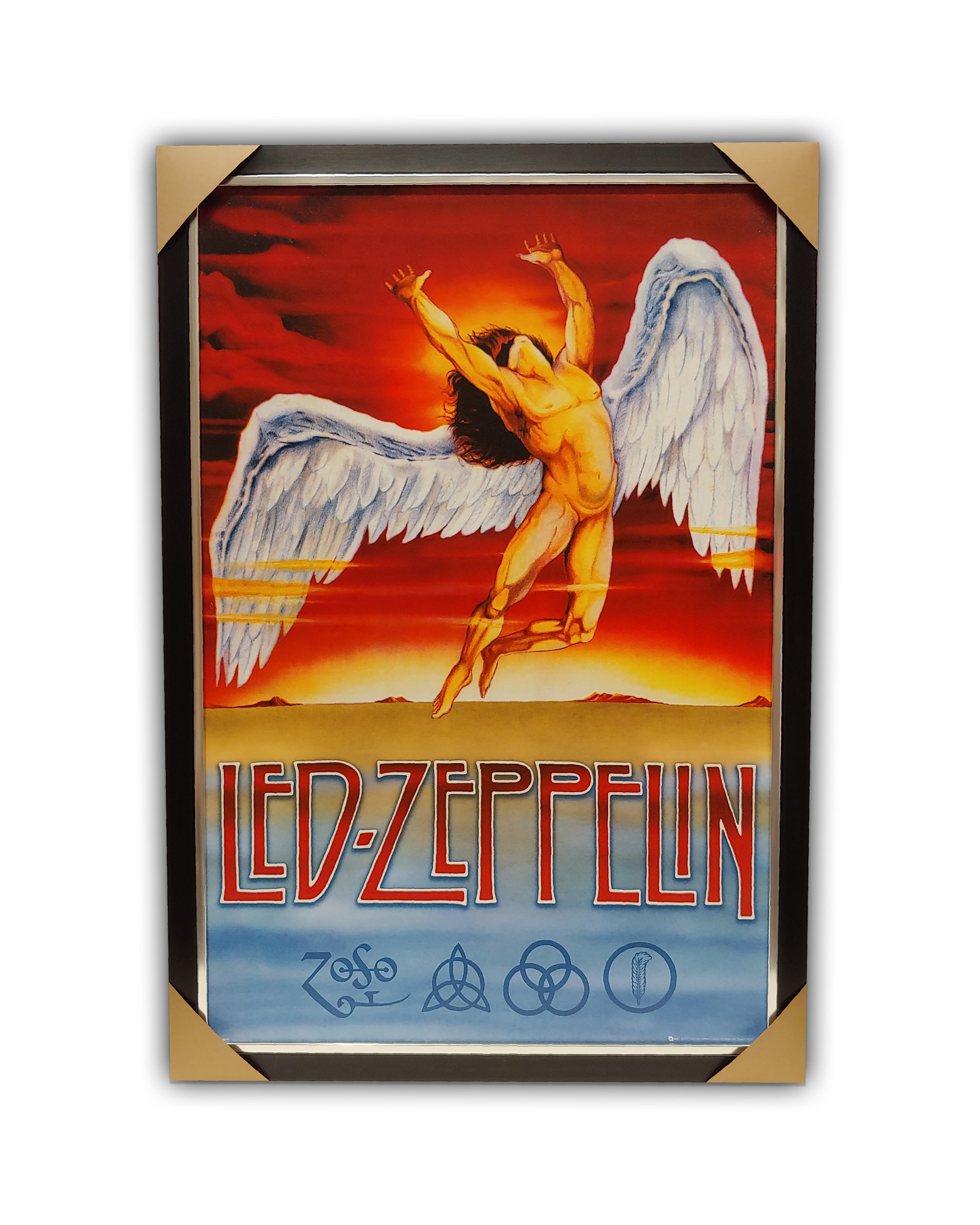 Led Zeppelin icarus Framed Texturized Licensed Print 27x39 - Etsy India