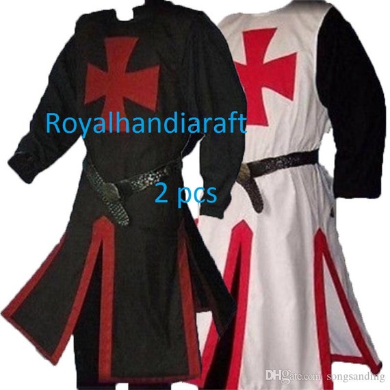 DISFRAZ CABALLERO TEMPLARIO MEDIEVAL 10-12 AÑOS