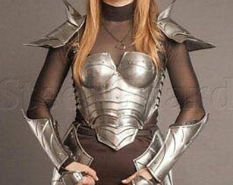 Medieval Female Lady Armor with Complete Female armor, female knight Set 18 Gauge Steel