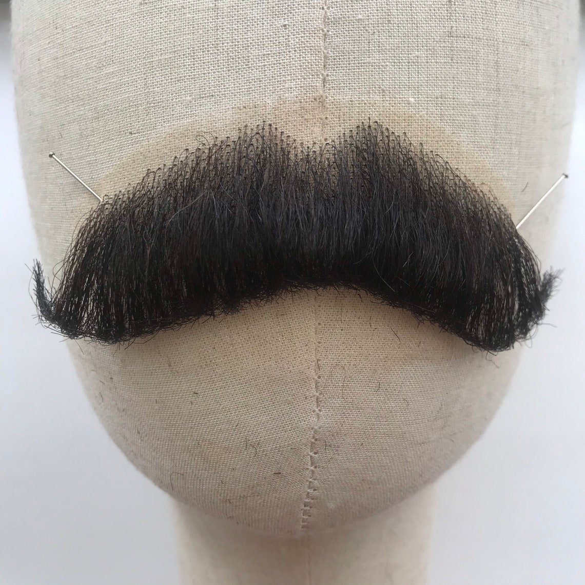 Big fake mustache / black mustache/ false facial hair Etsy