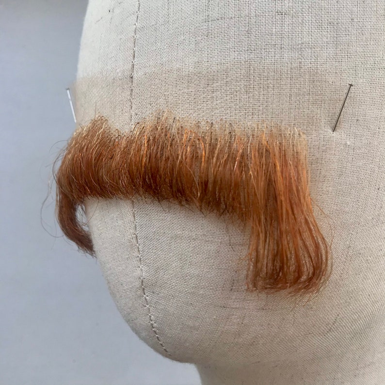 Big fake mustache / realistic mustache for TV / big red | Etsy