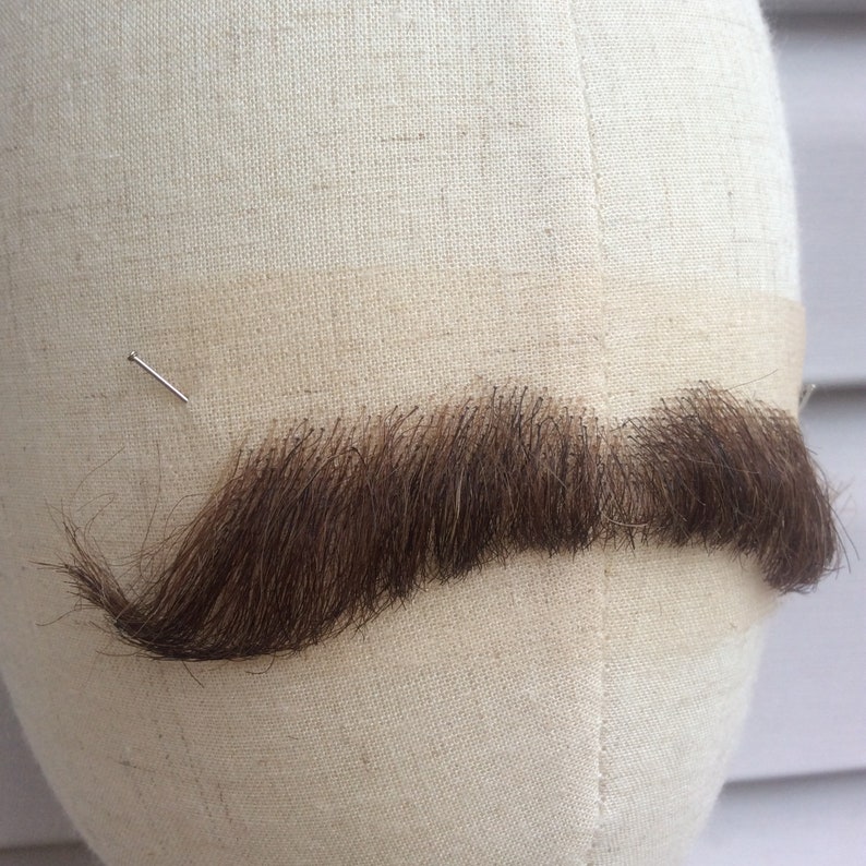 Fake mustache false mustache brown fake moustache big realistic mustache