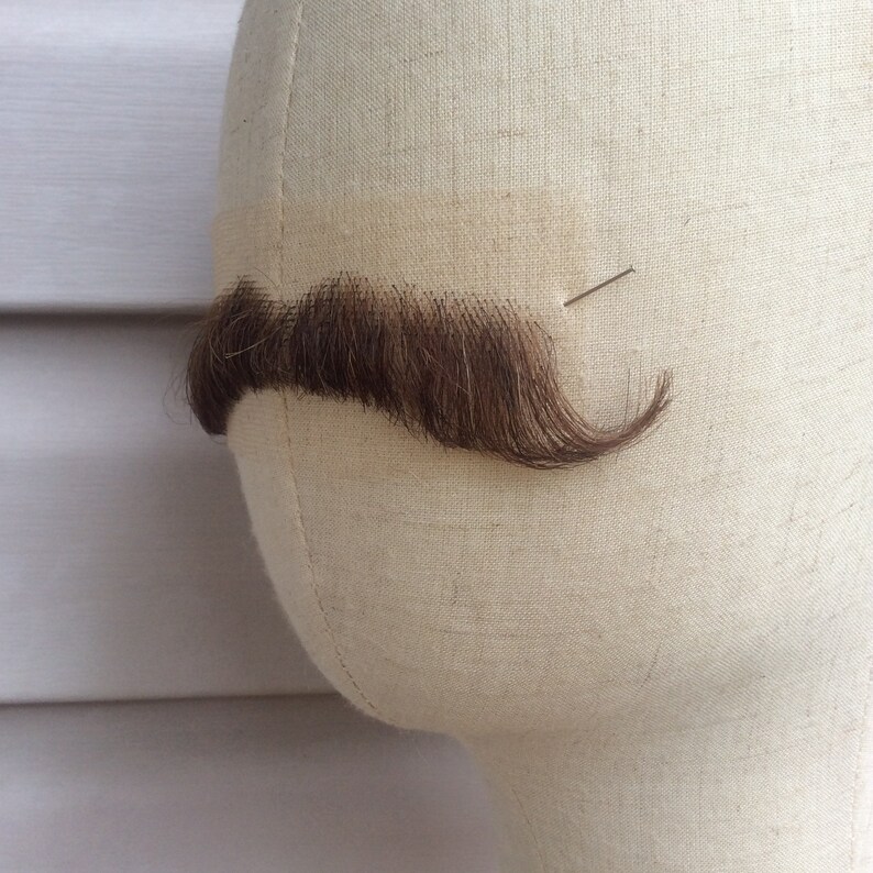 Fake mustache false mustache brown fake moustache big realistic mustache