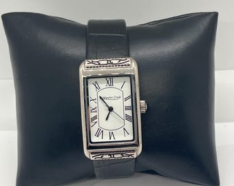 Coldwater Creek Steel Silver Tone Double Wrap Band Women 