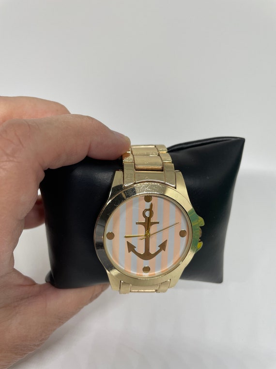 Vintage Geneva anchor nautical ladies watch