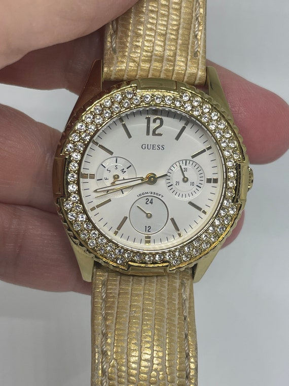 Vintage ladies Guess rhinestone watch - image 1