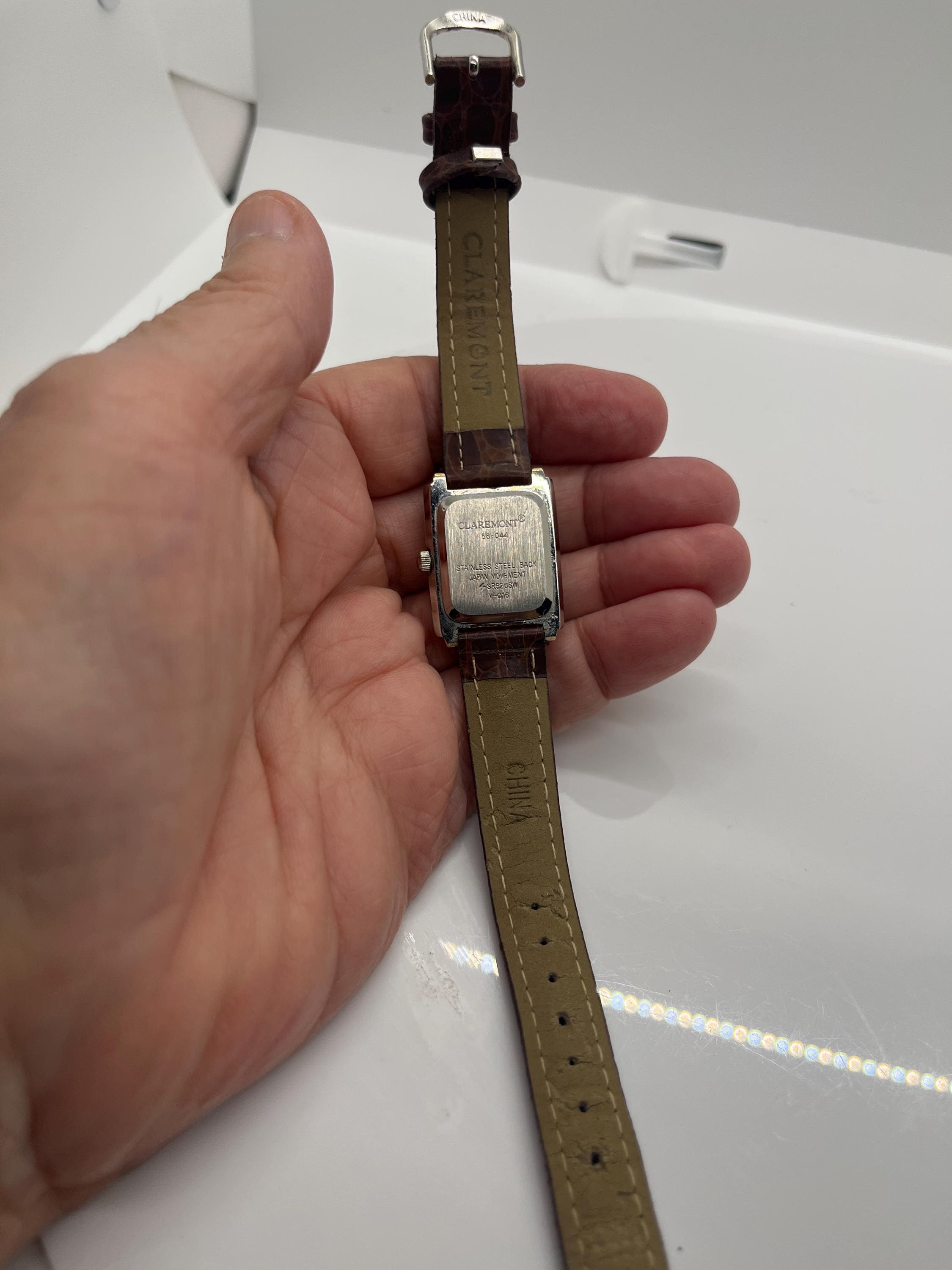 Vintage Claremont ladies two tone penny face watch NEW BATTERY Vintage Claremont ladies watch, running with new battery  main image 2