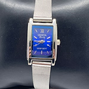 Geneva blue face ladies watch