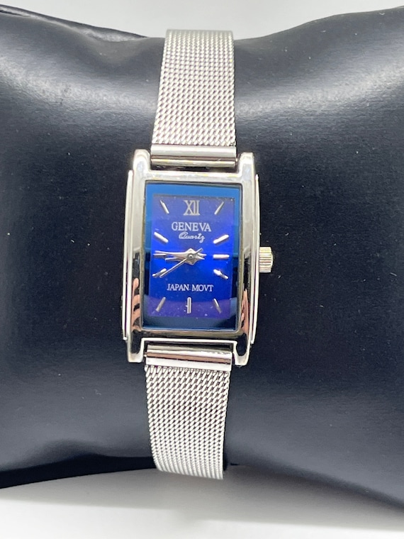 Geneva blue face ladies watch