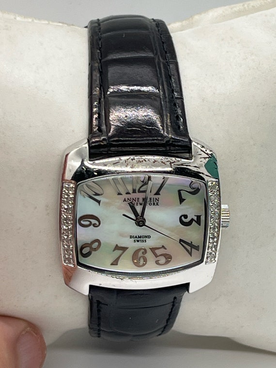 Anne Klein mother of pearl ladies watch