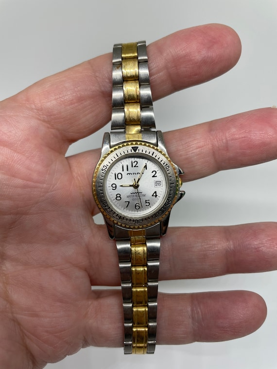 Milan water resistant 100ft watch discount