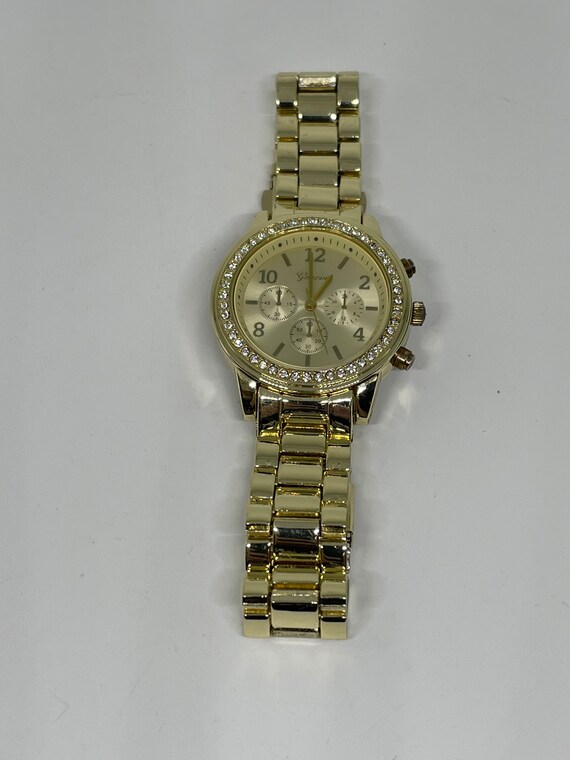 Vintage Geneva goldtone watch - image 7