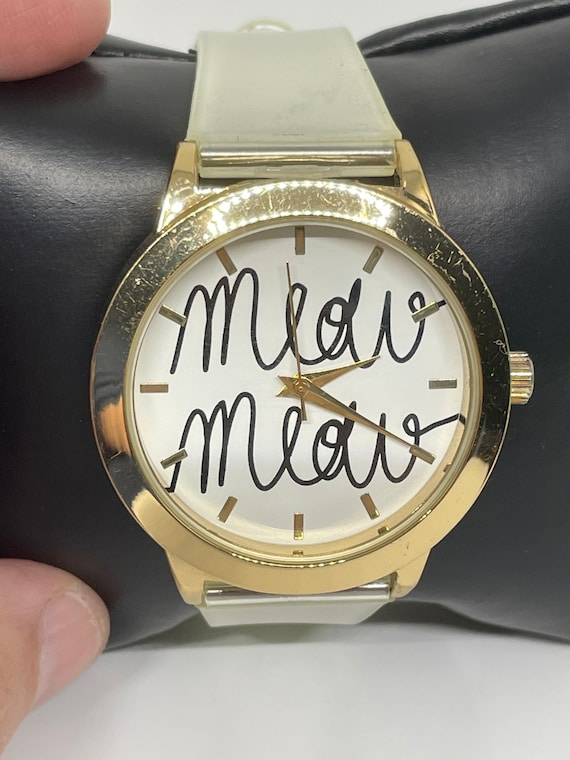 Vintage cat meow watch