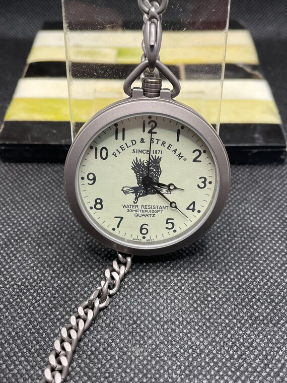 Vintage Field and Stream unisex pocket watch. Etsy