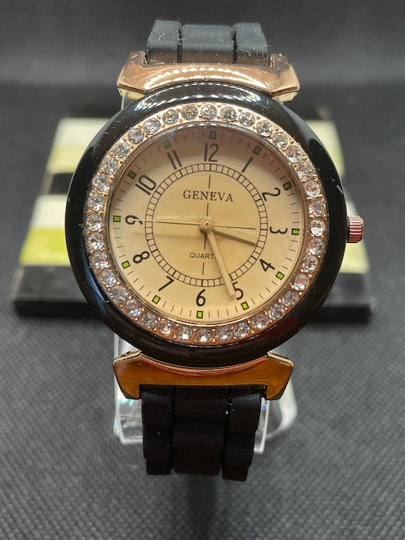 Beautiful Geneva watch Geneva Watch Multi Strand Bracelet Platinum 5269 Iridescent  main image 2