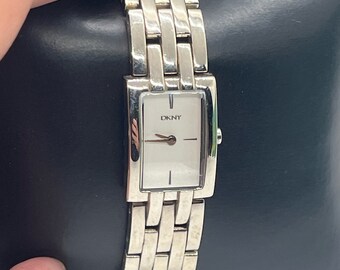 Vintage DKNY Silvertone ladies watch
