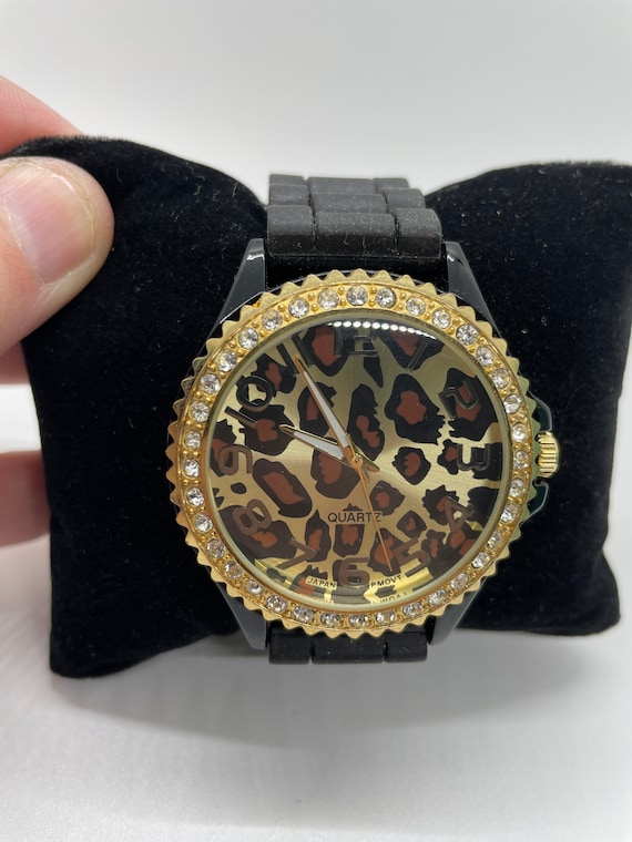 Vintage golden classic rhinestone watch - image 1