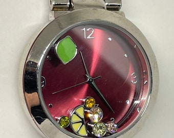 Ladies fun fruity Silvertone watch