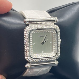 Vintage DKNY ladies rhinestone watch