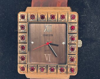 Vintage rectangle cuff Chico’s watch